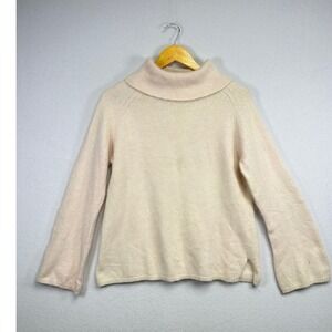 Andrea Viccaro Pastel Pink Fuzzy‎ Cowl Neck Sweater Women's Size L